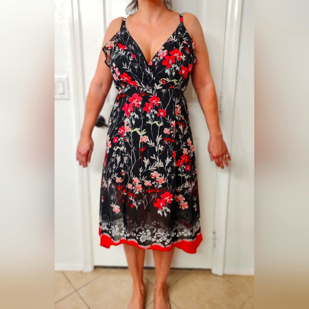 Express floral dress size M